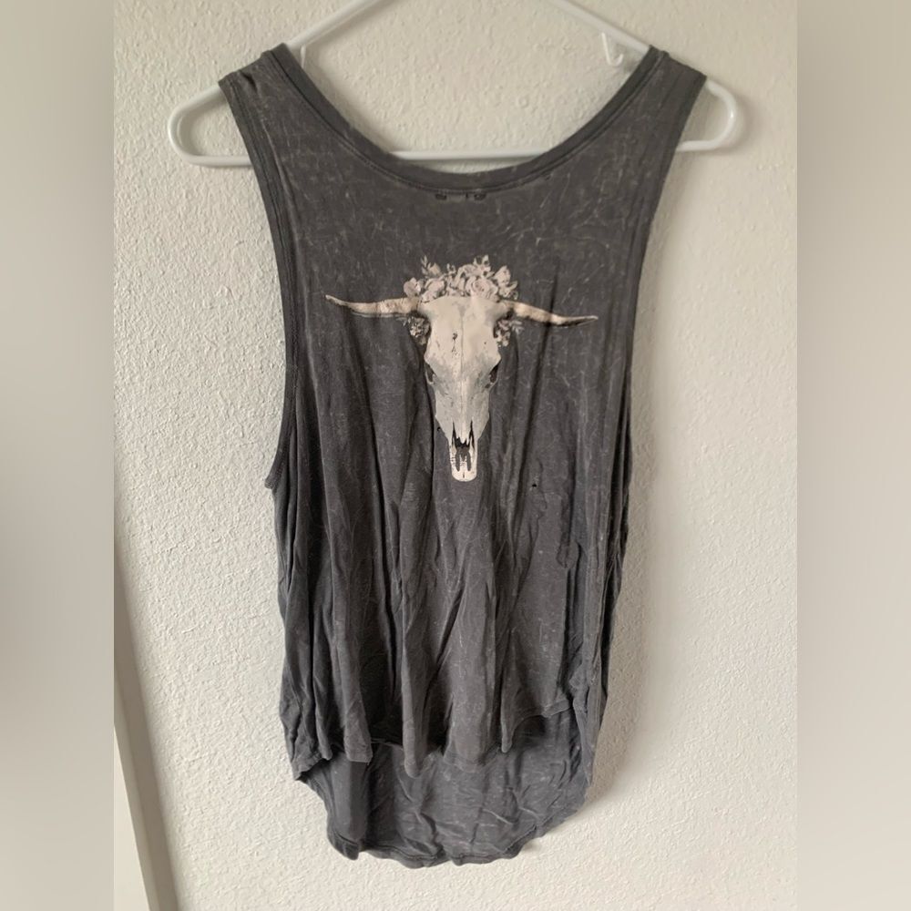 Grayson Threads Longhorn Distressed Tank - Picture 5 of 5